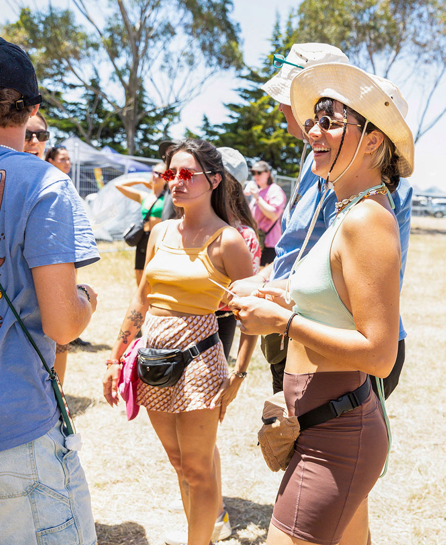 young people in festival
